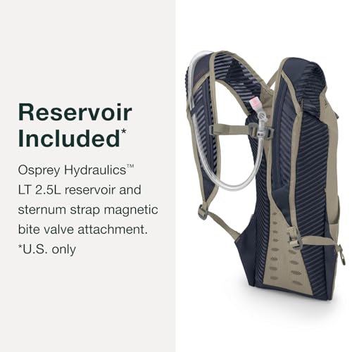 Image of Osprey Katari 3L Men's Biking Backpack with Hydraulics Reservoir, Green Creek