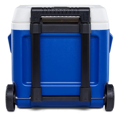 Image of Cooler Hard-Sided Ice Chest, Portable Insulated Cooler with Wheels, Telescoping Handle, Cool Riser Tech, Leak-Resistant