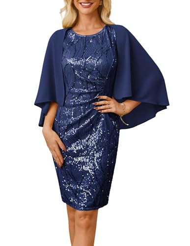 GRACE KARIN Damen Pailletten Kleid Glitzer...