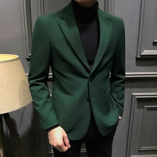 Men's Retro Business Casual Suit Slim Fit Suit Jacket 2 Button Blazer Dress Business Wedding Party Jacket4