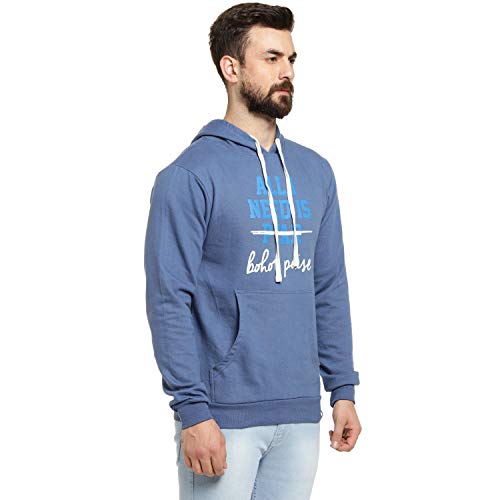 Image of Campus Sutra Cotton Men Hooded Sweatshirt
