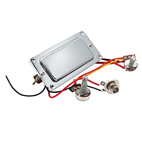 Electric Guitar Double Coil Humbucker Guitar Pickup Harness Kit with 500K Potentiometer Pots with Mounting Screws