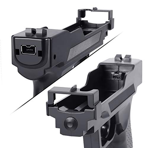 Wii Motion Plus Gun For Nintendo Wii Controller , Wii Shooting Games (Black, Set Of 2) #TOP5