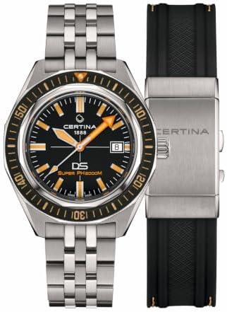 Certina,Mens,DS Super PH2000M,Swiss Automatic Watch,Titanium,43MM,Watch,Black,Titanium,C0506074405102 - 5