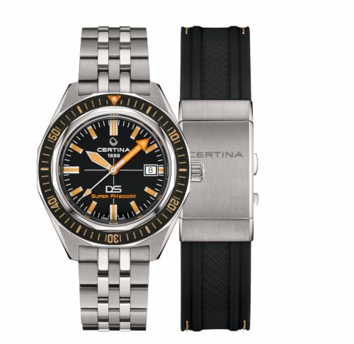Certina,Mens,DS Super PH2000M,Swiss Automatic Watch,Titanium,43MM,Watch,Black,Titanium,C0506074405102 by Certina - Used condition - Image 2