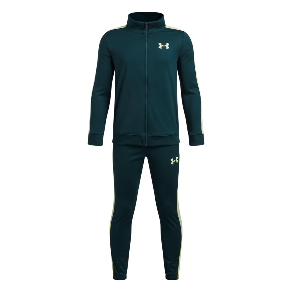 Under Armour Boys Green Rival Knit ' Tracksuit Arden / Fade Ylg (59 - 63 In)