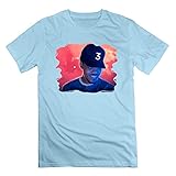 Men's Chance The Rapper Coloring Book 100% Cotton O Neck T-Shirt SkyBlue US Size M