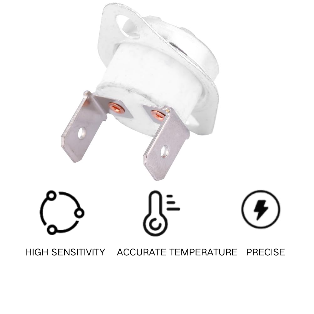 Fafeicy 50℃ KSD302 Thermoschalter, 250V 16A Temperaturregelung Thermostat Schalter Normalerweise Geschlossen 50 86264444