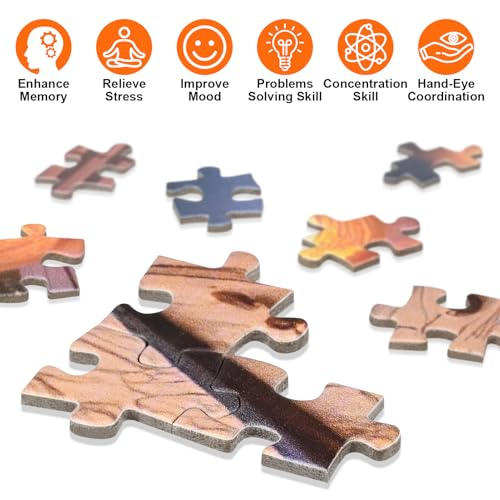 Puzzle de 500 Piezas Paisaje Cósmico Psicodélico para Adultos con Encajes Ajustados y Borde Suave miniatura 4