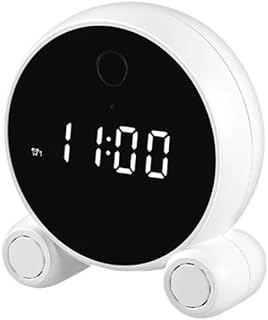 Mini Camera Surveillance HD1080P Smart Alarm Clock Camera Recorder Security Night Vision Motion Detect IP Wifi Micro Camera for Home Office Security Indoor Hidden Nanny Camera ( Color : B , Size : Cam