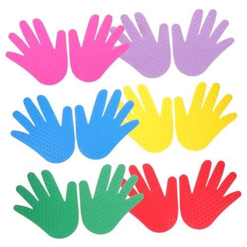 6 Paires Marqueurs Sensoriels Plastique Robustes et Antidérapants pour Parcours Ludiques