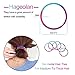 120 Pcs No Damage Elastics Hair Ties, Assorted Hair Bands Perfect for Medium to Thick Hair, Multicolor Pony tails Holders for Men, Women, Girls and Boys (4mm)