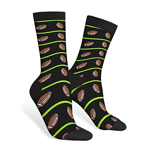 Generic - Chaussettes de football américain, chaussettes de course polyvalentes, chaussettes mi-mollet, unisexe, cadeau d'anniversaire, cadeau amusant