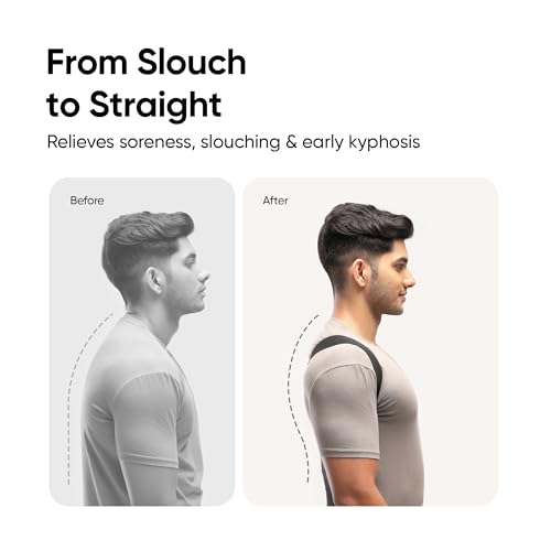 Image of Frido Orthotics Posture Corrector for Men & Women | Slim, Lightweight Back Brace for Shoulder & Back Support | Invisible Design, Breathable & Adjustable | For Everyday Office & Home Use (Small)