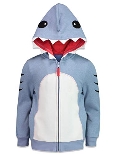 Funstuff Shark Toddler Boys Hoodie Fleece Zip-Up 4T