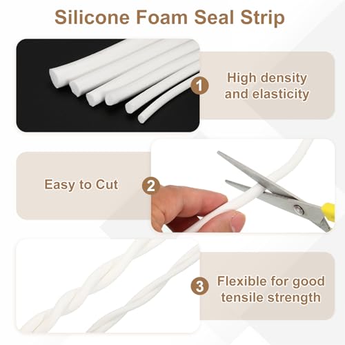 Caoutchouc éponge solide et mousse de silicone ronde pour joint