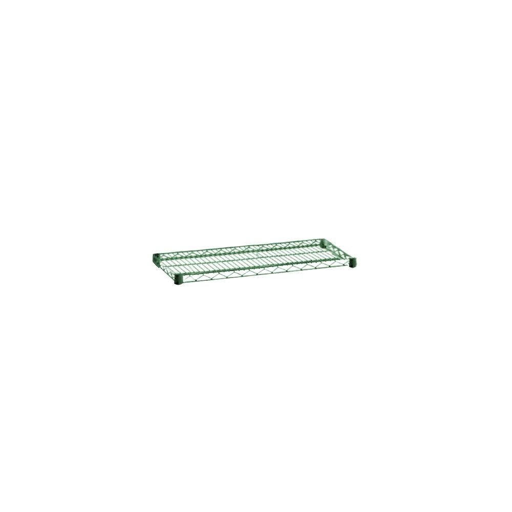 Green Epoxy Coated Steel Wire Shelf by Focus Foodservice – 64 inches x 4 inches x 18 inches, Zinc, Green, Model FF1860G