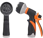 Garden Hose Nozzle Spray Nozzle,Heavy Duty Water Spray Nozzle,High Pressure Hand Anti-Leak Sprayer,8 Adjustable Watering Patterns,for Garden Watering,Pets Shower,Car Washing,Cleaning 2Pack