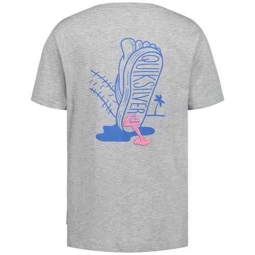 Image of Quiksilver Boys' Short Sleeve Logo Graphic T-Shirt, Soft & Comfortable, Regular Fit