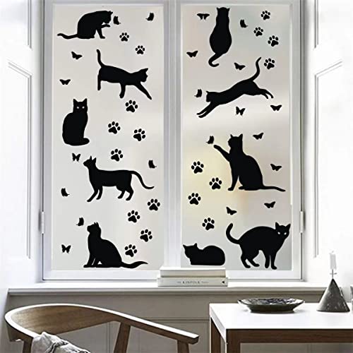 Calcomanías de gato para pared que ocultan imperfecciones en dormitorios infantiles 6
