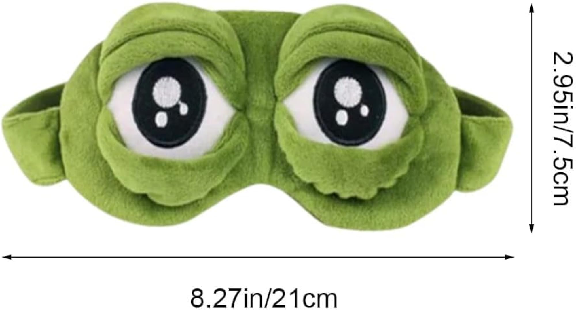 FEORA Sleeping Eye Mask for Women, Soft Plush Frog Design