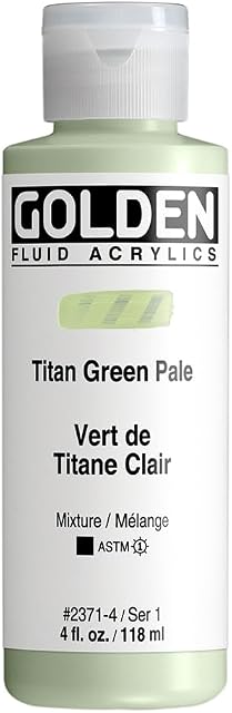 Golden Fluid Acrylic, 4 ounce bottle, Titan Green Pale (2371-4)