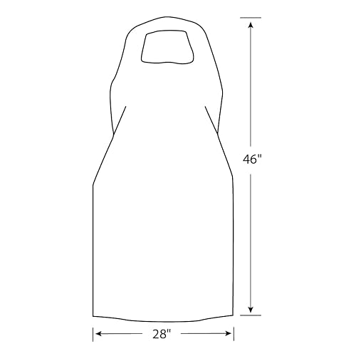 Miniatura 3 de Hospeco DA-AP2846 ProWorks Delantal desechable, 2 mil polietileno, 28 pulgadas de largo x 46 pulgadas de ancho (caja de 100)
