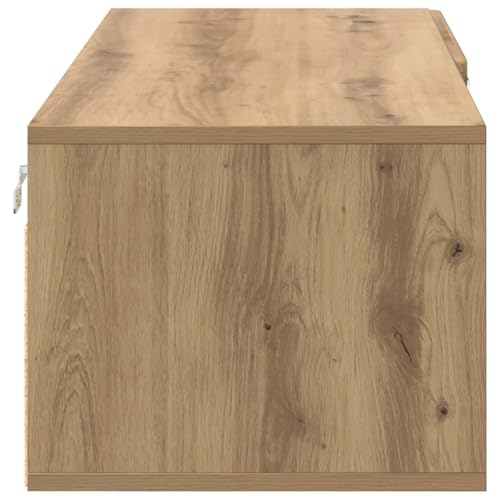 Armario de madera de roble Artisan 100cm mueble funcional de pared salon 6