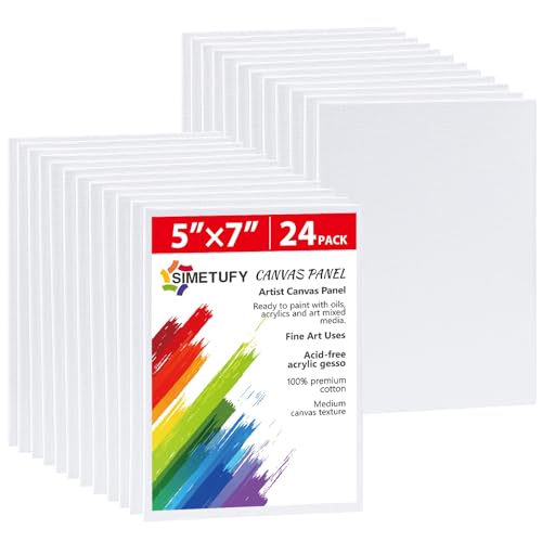 Simetufy 12,7x17,8cm Malkarton, 24 Stück