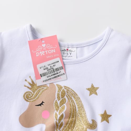 DXTON Girls Toddler Tutu Dresses Winter Long Sleeve Tulle for Party Casual Outfits 2-12T4