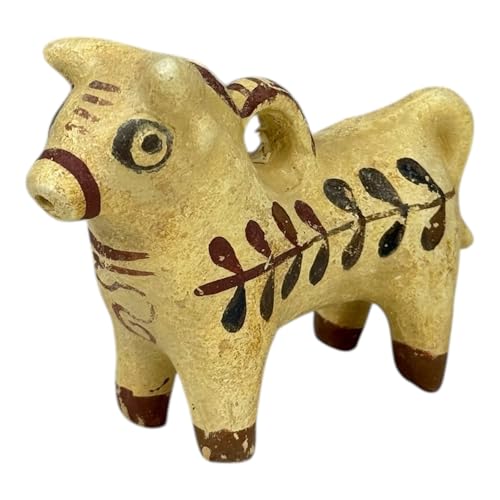Small Bull Idol Statue – Cyprus Terracotta Artifact Replica – Handmade Museum-Quality Greek Terracotta Figurine
