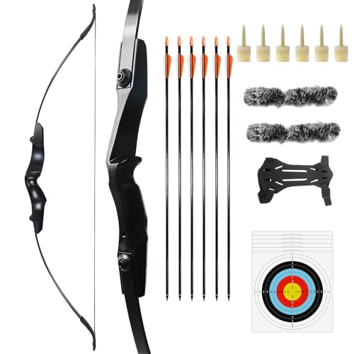 Clianle Arco e Arrow Recurve Set per Adulti, Principianti, Adolescenti,