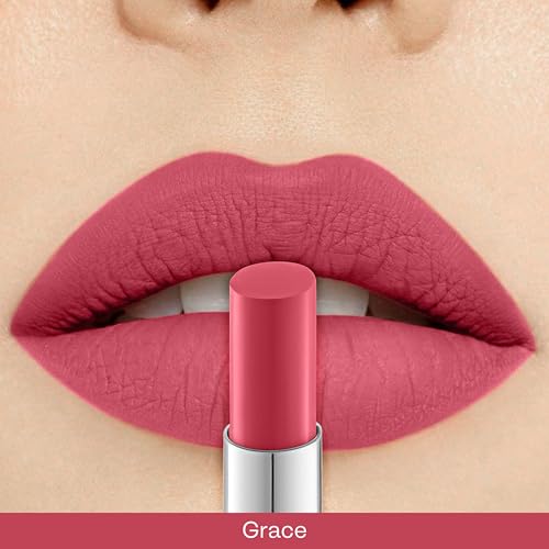 Image of CAL Losangeles Bullet Matte Lipstick, Long Lasting & Smudge Proof Lip Color for Womens Everyday Use with Nourishing & Hydrating Formula, Lipsticks for Girls /Women(Grace)