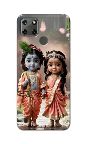 Image of Printed Hard Back Cover for Realme C25Y Back Cover (Radha Krishna Love -J2) -190724(EA)