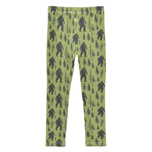 Girls Leggings Soft Toddler Ankle Length Bottoms Bigfoot Kids Dance Yoga Pants 4-10 Years2