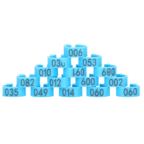 Faixas para pernas de codorna, 100 etiquetas de pássaros numeradas, faixas para pernas, 8 mm, identi