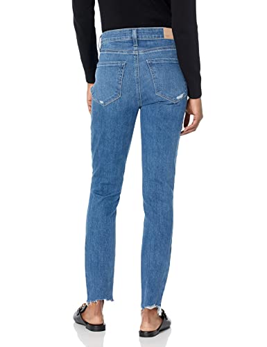 PAIGE Women's Flaunt Bombshell High Rise Skinny Waist to Hip Ratio in Empire Rowdy Hem2