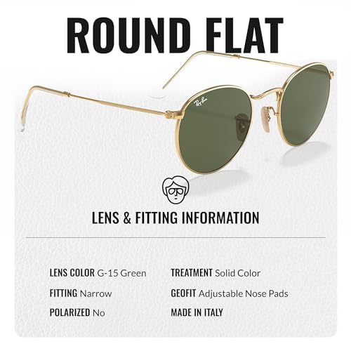 Ray-Ban RB3447N ROUND FLAT LENSES Round Shaped Sunglasses for Men & Women with Official RAYBAN Eyewear Kit4