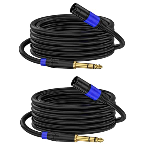 Câble d'interconnexion équilibrés TRS vers XLR mâle 2m micro stéréo jack