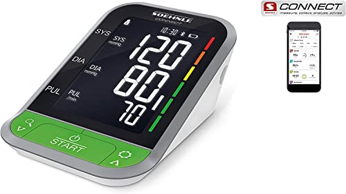 Soehnle Oberarm Blutdruckmessgerät Systo Monitor Connect 400 mit Bluetooth® und App-Anbindung...