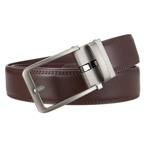 Men Click Belt Automatic Buckle Genuine Leather Jeans Luxury Casual Waist Strap4