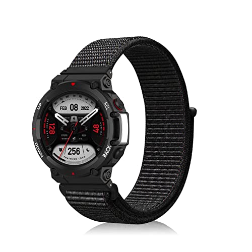 SenMore Metallo Cinturino Compatibile con Amazfit T-Rex 2, Ricambio in Acciaio Inossidabile per Smartwatch Amazfit T-Rex 2