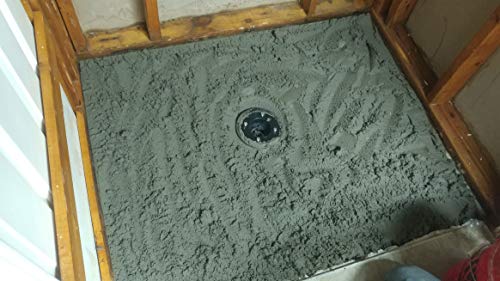 Uni-Green Shower Pan Ready Tile 32"X48" Curbless Level Entry System Abs Glassfibre Reinforced Material Cut-To-Fit With Center Shower Drain, Shower Base Slope And Tileable, Easy For Installation #TOP6