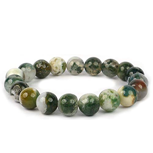 Image of Reiki Crystal Products Certified Natural Crystal Stone Round 10 mm Beads Bracelet for Men & Women | Reiki Charged Gemstone Jewellery Bracelet | Multiple Stone Variants Available