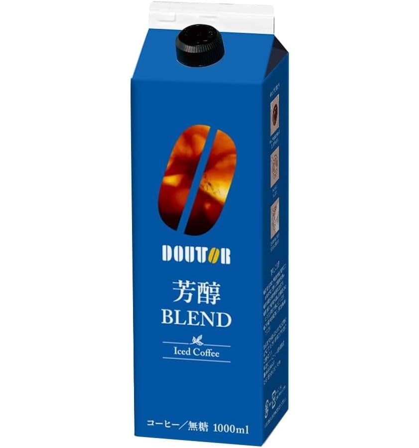 ドトール　アイスコーヒー　新品未開封※9袋です。 Amazon.co.jp: ドトール 芳醇ブレンド アイスコーヒー 無糖 紙パック