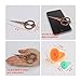 BIHRTC Small Scissors Embroidery Scissors for Dressmaker Needlework Crewel Sewing Crafting Fabric Shaping Art Work DIY Everyday Use Sharp Scissor Great Gift Pack of 12pcs Safe Protective Caps Copper