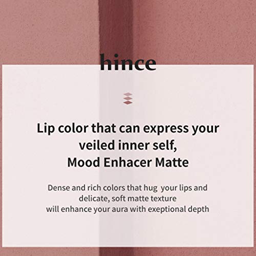 Hince Mood Enhancer Matte 3.5G - Soft Matte Velvet Lipstick With Rich Color, Flake-Free, Slim Fitting Texture, Dense And Sensuous Mood Enhancing Color Spectrum (Timeless) #TOP2