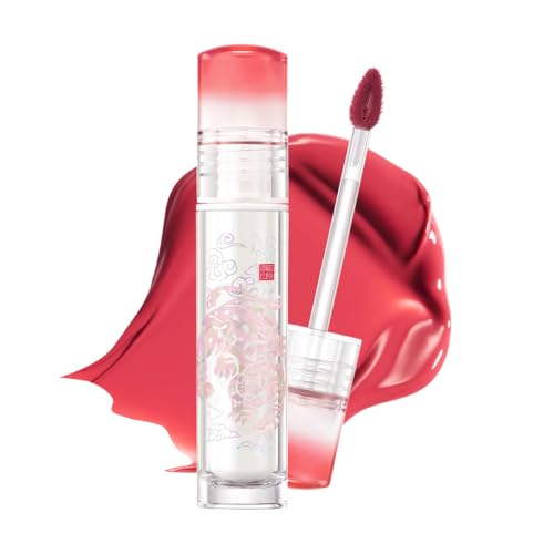 Image of CLIO Crystal Glam Tint Korean Royal Heritage Edition, Glossy Lip Tint with Glass-Like Shine, Lightweight Buildable Lip Stain, Long-Lasting, Non-Sticky, Safe for Sensitive Lips (029 CLOUD TIGER RED)