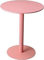 Vista 1 de Mesa redonda de bar y pub, mesa de cóctel circular de pie de estilo moderno con parte superior de hierro, adecuada para sala de estar, mesa