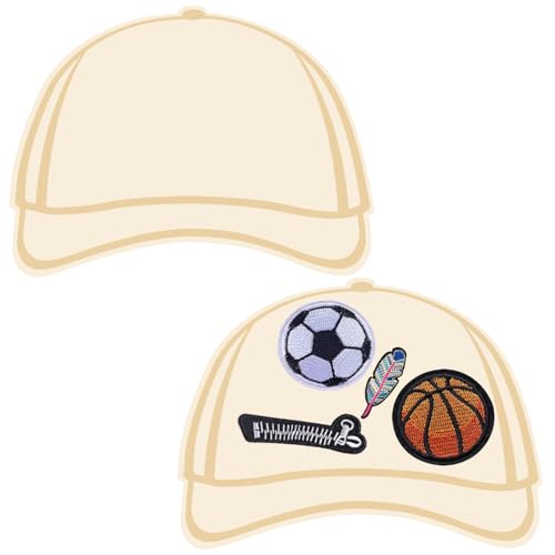 Image of 2Pcs Trucker Cap Patch Template Trucker Hat Patches, Hat Patches Patch Board Patches for Hats, Hat Patches Wooden Trucker Cap Template is Suitable for Creating Stylish and Personalized Hats